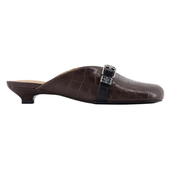 Ganni Women brown | brown Mules & Clogs - Picture 1 of 2